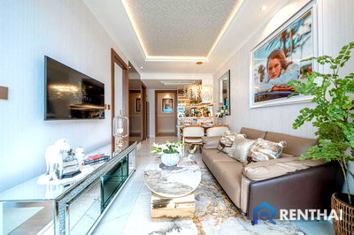 ขายคอนโด : คอนโด The Riviera Malibu ทำเลพระตำหนัก คอนโดใหม่ 1 ห้องนอน 32 ตร.ม. ห้องราคาดีๆ
