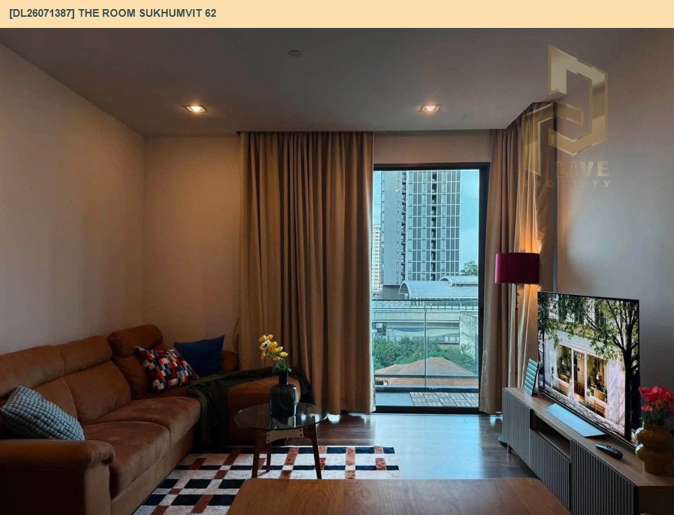 รูป DL26071387 ให้เช่าคอนโด เดอะ รูม สุขุมวิท 62 (The Room Sukhumvit 62) ใกล้ BTS ปุณณวิถี พร้อมเข้าอยู่ โทรด่วน 0653619502 LineID @952jdxxk - รูปที่ 2/8