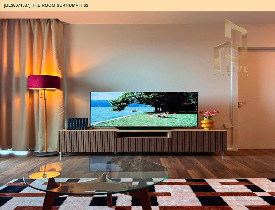 รูป DL26071387 ให้เช่าคอนโด เดอะ รูม สุขุมวิท 62 (The Room Sukhumvit 62) ใกล้ BTS ปุณณวิถี พร้อมเข้าอยู่ โทรด่วน 0653619502 LineID @952jdxxk - รูปที่ 3/8
