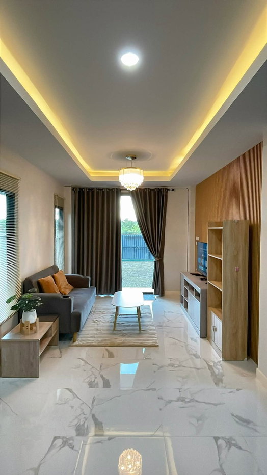 รูป ให้เช่าบ้านท่าเกวียน บ้านเดี่ยว 2 ชั้น บ้านใหม่ ใกล้รวมโชคมอลล์ บรรยากาศเงียบสงบ เป็นส่วนตัว พร้อมเฟอร์นิเจอร์ครบ RH-46 - รูปที่ 4/12