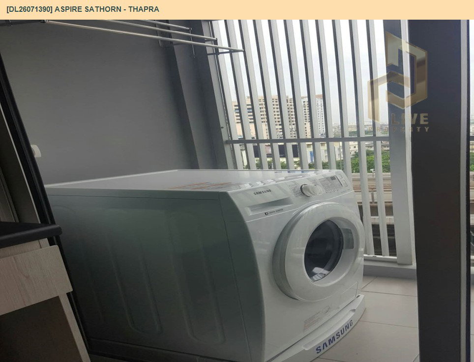 รูป DL26071388 ให้เช่าคอนโด แอสปาย สาทร - ท่าพระ (Aspire Sathorn - Thapra) ใกล้ BTS ตลาดพลู พร้อมเข้าอยู่ โทรด่วน 0614453194 LineID @952jdxxk - รูปที่ 5/6