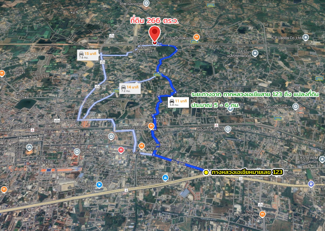 picture Land for sale, on the road, Map Khae, Nakhon Pathom - 3/23