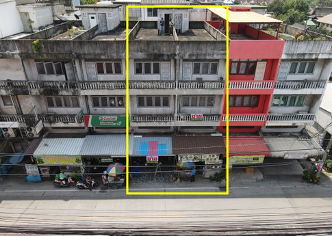 Commercial building for sale, 2 booths, Bang Kruai - Sai Noi, Soi Wat Chalor, Bang Kruai, Nonthaburi.