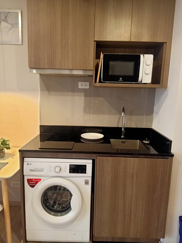 รูป Condo for RENT : Ideo Mobi Sukhumvit Eastpoint 𝐒𝐢𝐳𝐞 : 35 sqm. 1 Bed /1 Bath / Corner Room/City View.  𝐅𝐥𝐨𝐨𝐫 : 15th  ✅ Fully furnished - รูปที่ 9/10