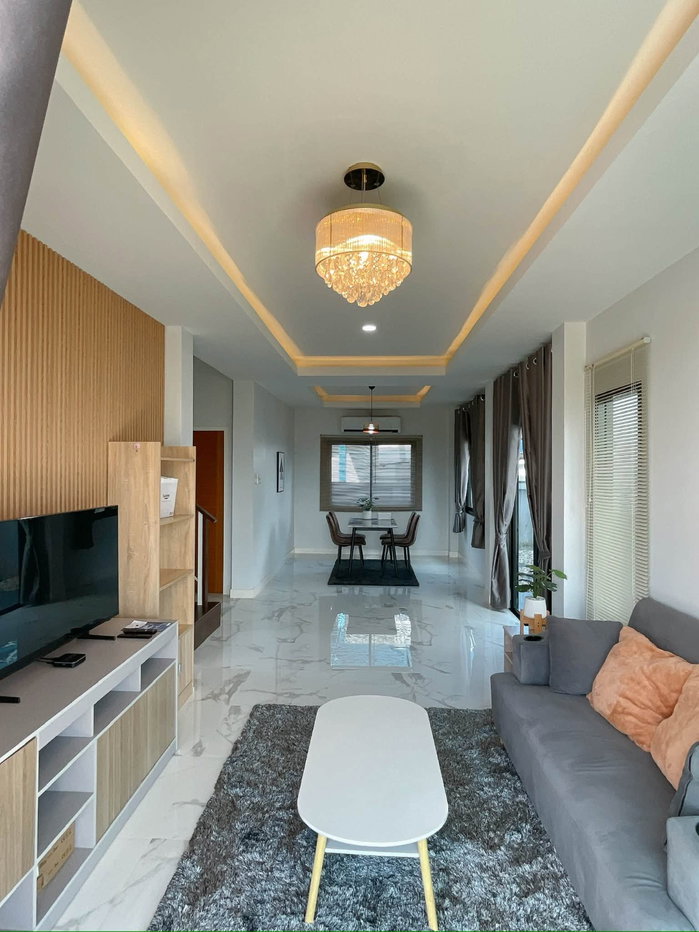 รูป ให้เช่าบ้านท่าเกวียน บ้านเดี่ยว 2 ชั้น บ้านใหม่ ใกล้รวมโชคมอลล์ บรรยากาศเงียบสงบ เป็นส่วนตัว พร้อมเฟอร์นิเจอร์ครบ RH-46 - รูปที่ 7/12