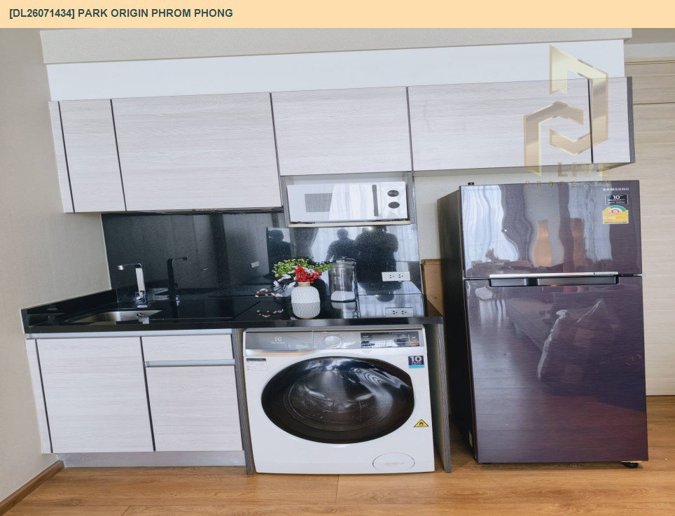 รูป DL26071434 ให้เช่าคอนโด พาร์ค ออริจิ้น พร้อมพงษ์ (PARK ORIGIN PHROM PHONG) ใกล้ BTS พร้อมพงษ์ พร้อมเข้าอยู่ โทรด่วน 0638692663 LineID @952jdxxk - รูปที่ 7/14