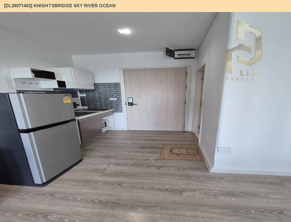 รูป DL26071403 ให้เช่าคอนโด ไนท์บริดจ์ สกาย ริเวอร์ โอเชี่ยน (KnightsBridge Sky River Ocean) ใกล้ BTS ปากน้ำ พร้อมเข้าอยู่ โทรด่วน 0614453194 LineID @952jdxxk - รูปที่ 8/9