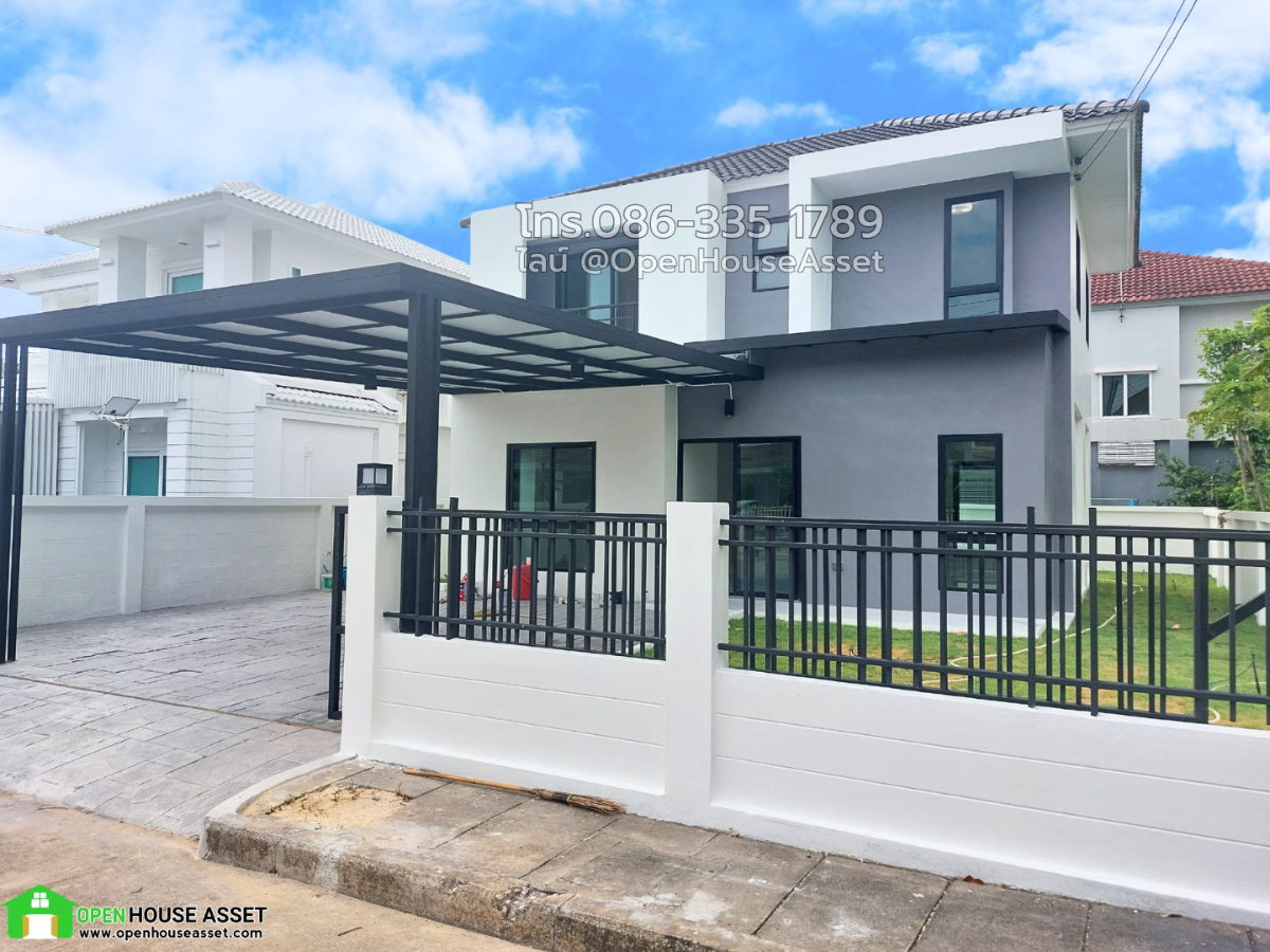 รูป ขายบ้านเดี่ยวเนเบอร์โฮม สุขาภิบาล 5 - รีโนเวทพร้อมอยู่ สไตล์มินิมอลโมเดิร์น คุ้มที่สุด ทำเลดี ขายบ้านเดี่ยวใกล้ทางด่วนรามอินทรา เดินทางสะดวกสบาย  - รูปที่ 2/15