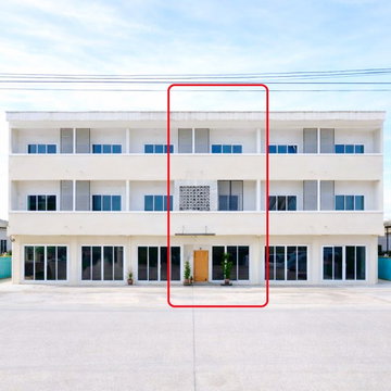 Suitable for living and office. Wongsakorn Market 400 m. Townhome for rent, 3 floors, 2 bedrooms, 3 bathrooms. Saimai-Phermsin  25 sq m. 144 sq m.