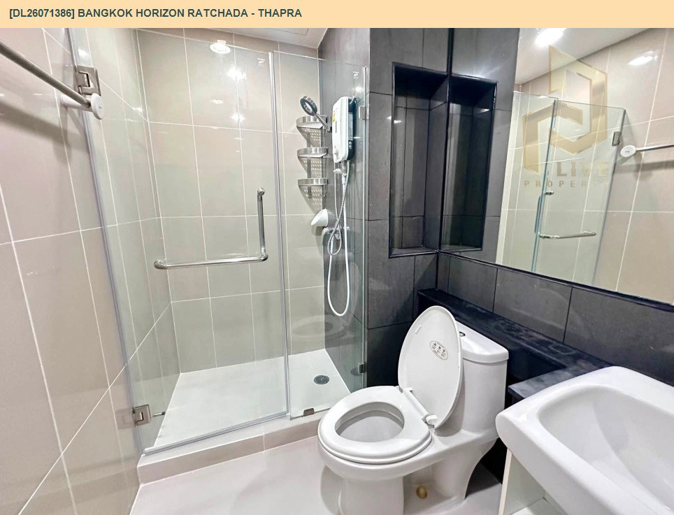 รูป DL26071386 ให้เช่าคอนโด แบงค์คอก ฮอไรซอน รัชดา - ท่าพระ (Bangkok Horizon Ratchada - Thapra) ใกล้ BTS ตลาดพลู พร้อมเข้าอยู่ โทรด่วน 0614453194 LineID @952jdxxk - รูปที่ 9/13