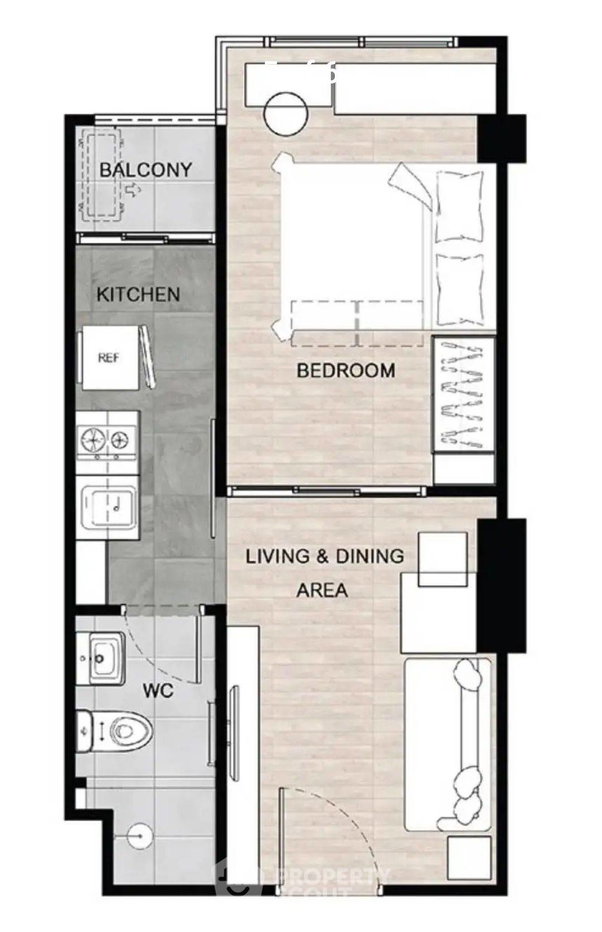 รูป คอนโด 1 ห้องนอน 30 ตร.ม. ขาย The Excel Hideaway ใกล้ BTS บางนา (ID 3119028) - รูปที่ 5/5