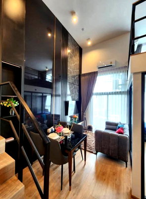 คอนโดให้เช่า : เช่าด่วน ห้องสวย Duplex เพดานสูง IDEO Rama 9 – Asoke 52 ตรม ชั้น 30 แต่งครบ ใกล้ MRT พระราม 9