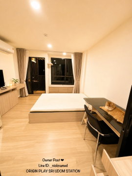 Origin Play Sri Udom Station Pet Friendly ห้องสวย ราคาดี สอบถามเพิ่มเติมได้ที่ Line @condorental