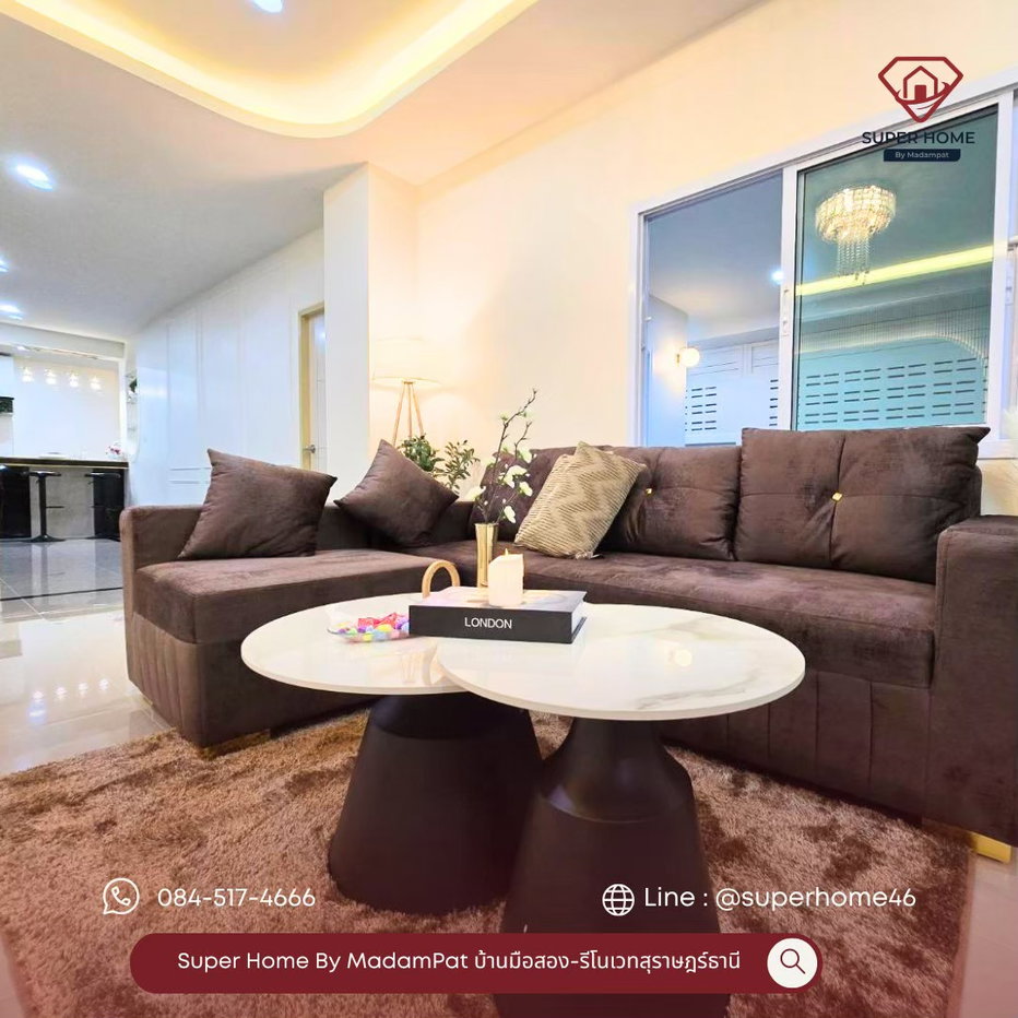 รูป ขายบ้านพร้อมอยู่ เมืองสุราษฎร์ธานี 3 นอน ใกล้เมือง 5 นาที พร้อมเฟอร์ 2.99 ล้าน - รูปที่ 2/20