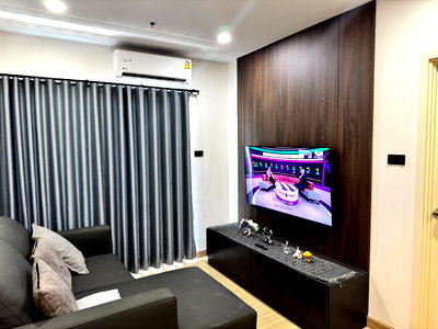 Condos for rent : PFD-08865 Condo for rent Supalai Veranda Sukhumvit 117 ), large size room, fully furnished, ready to move in, location next to BTS Pu Chao 🏙️✨
