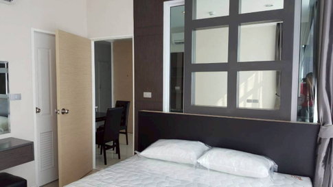 P-55434 ห้องสวยราคาสุดคุ้ม The Sky Sukhumvit 1 ห้องนอน ชั้น 22 วิวเมือง เฟอร์เครื่องใช้ไฟฟ้าครบ ใกล้ BTS อุดมสุข Line: @easythaihome 085-592-2897