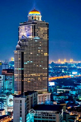 Condos for rent : High-Floor 1-BR 68 Sqm At Nusa State Tower Condo, 400m BTS Saphan Taksin (ID 3123406)