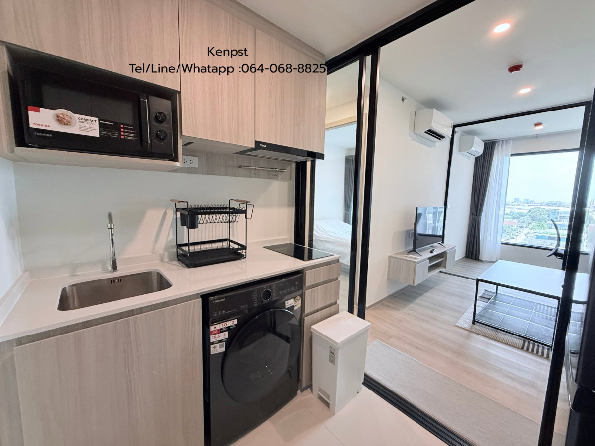 รูป ให้เช่า🔥 Origin Place Bangna ห้องใหม่มือ 1 ไม่เคยปล่อยเช่า 1 Bed Plus 35 ตร.ม. 🏊‍♂️ วิวสระสวยสุด หิ้วกระเป๋าเข้าอยู่ได้เลย! - รูปที่ 8/24
