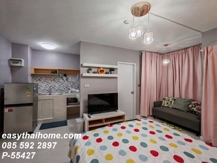 รูป P-55427 ห้องพร้อมอยู่ City Home Sukhumvit สตูดิโอ ชั้น 2 วิวเมือง ใกล้ BTS อุดมสุข Line: @easythaihome 085-592-2897 - รูปที่ 3/10