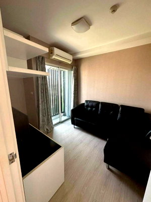 Condos for sale : Selling below appraised value!! Plum Condo Rama 2, corner unit, 2 bedrooms, 45.93 sq m, 7th floor, fully furnished and ready to move in.