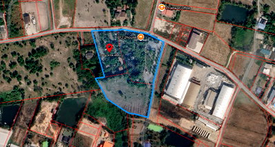 ที่ดิน ที่ว่าการอำเภอบ้านบึง : ขายด่วน! ที่ดิน 12-1-45 ไร่ ทำเลทอง ใกล้นิคมอมตะนคร พร้อมโอนทันที