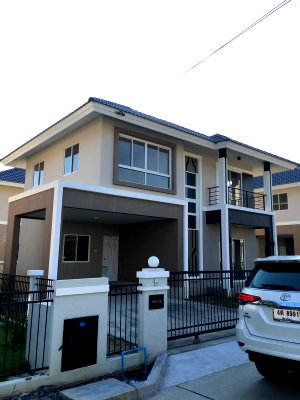 ขายบ้านเดี่ยว : 🏠ขายบ้านเดี่ยว 2 ชั้น พร้อมเฟอร์นิเจอร์ครบครัน กาญจน์กนกวิลล์ 17 สันทราย T.063-6649056