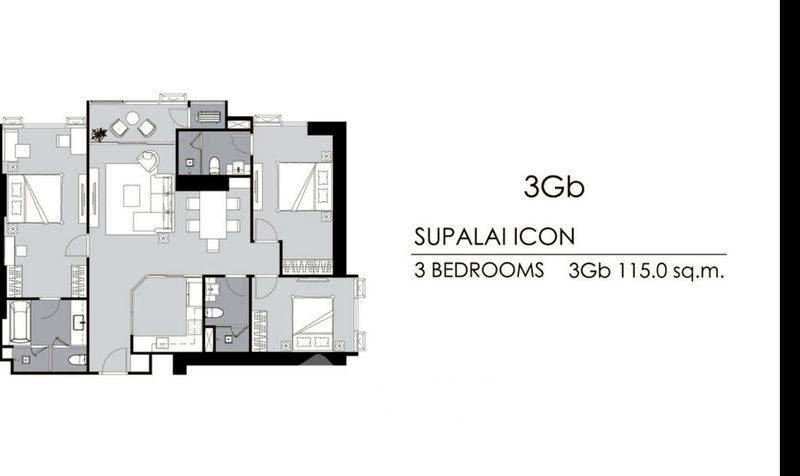 picture High-Floor 3-BR 113 Sqm At Supalai Icon Sathon, MRT Silom (ID 3119930) - 20/20