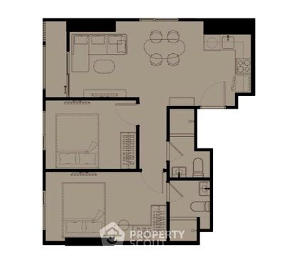 Condos for sale : 2-BR Condo At COBE Ratchada-Rama 9, 26th Floor, MRT Huai Khwang (ID 3114397)
