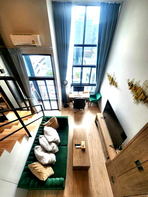 คอนโดให้เช่า : For Rent - IDEO Rama 9 – Asoke  Luxury Loft ห้องเพดานสูง พร้อมเข้าอยู่