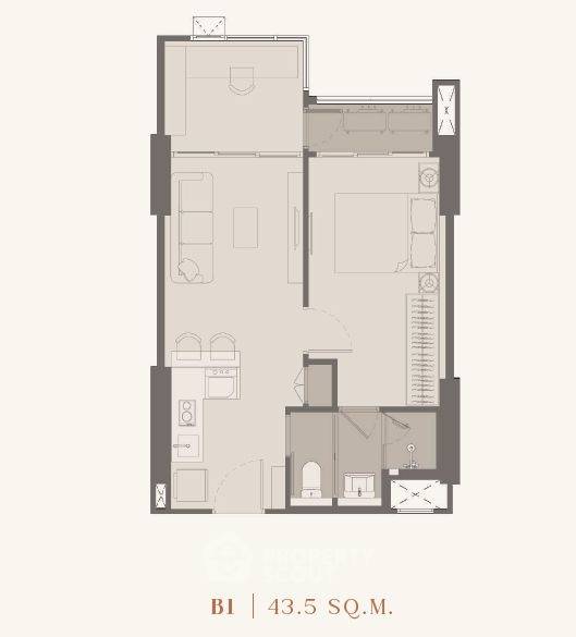 รูป คอนโด 1 ห้องนอน ขาย ที่ ริธึ่ม เจริญนคร ไอคอนนิค ใกล้ BTS กรุงธนบุรี ชั้น 6 (ID 1373681) - รูปที่ 5/5