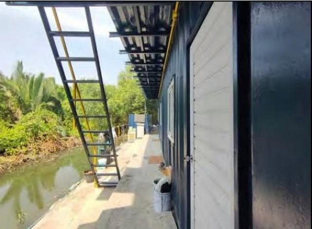 รูป MKR24 เช่าโรงงานพื้นที่ 1,318 ตร.ม. บนที่ดิน 2-1-0 ไร่ พื้นรับน้ำหนัก 5 ตัน/ตร.ม. มีเครน 5 ตัน ลานคอนกรีตกว้าง ทางเข้า 12 เมตร - รูปที่ 6/8