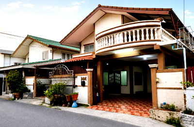 Houses for sale Ram Inthra Km.6 Station : Single Detached House for Sale – Ramintra 46, Bangkok Modern 2-storey home with 3 bedrooms, 2 bathrooms
