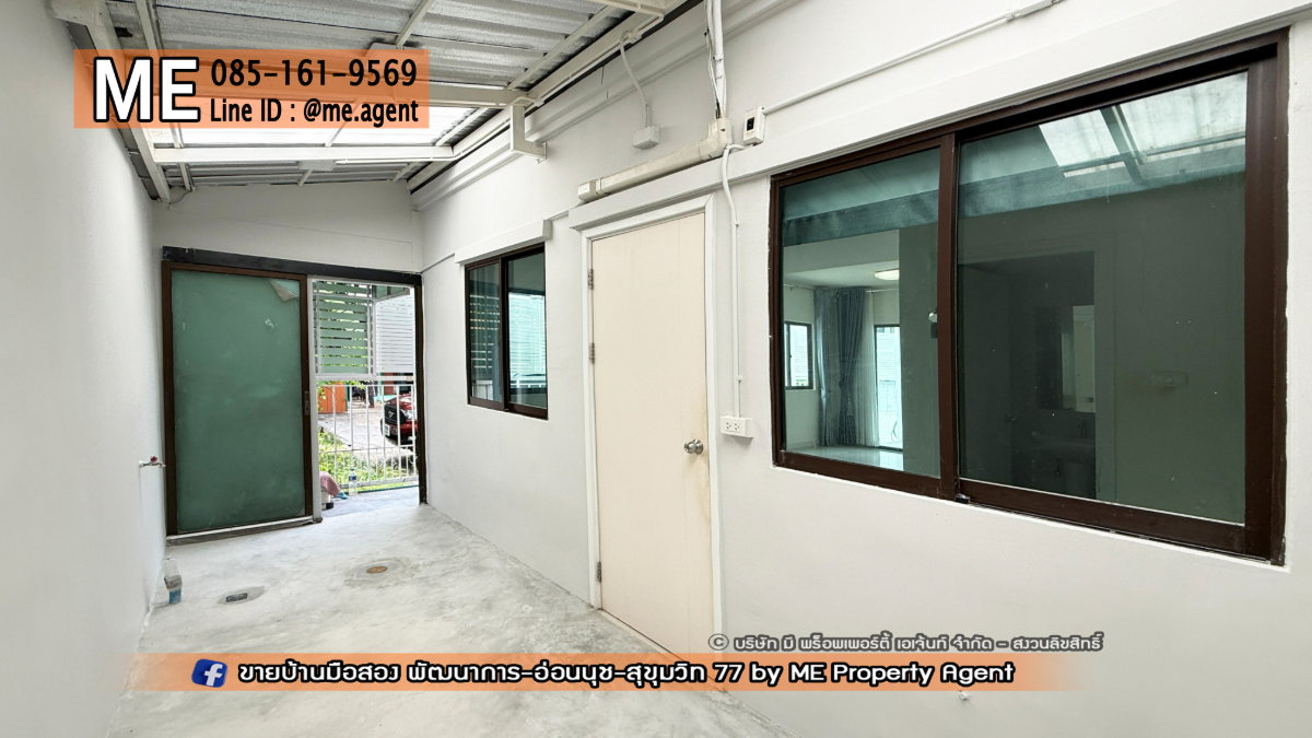 รูป โปรโมชั่น‼️ขาย  ทาวน์เฮ้าส์มุม พฤกษาวิลล์ 57 พัฒนาการ 32 บ้านตกแต่งสวยพร้อมอยู่ ใกล้เอกมัย ทองหล่อ สุขุมวิท โทร 064-954-9619 (TB59-22) - รูปที่ 7/16