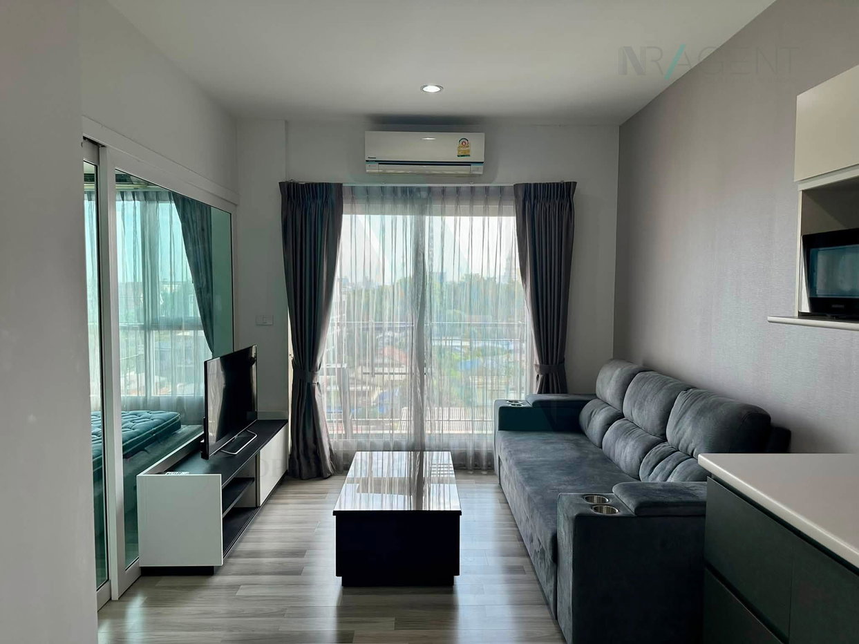 รูป 🚩 ให้เช่าคอนโด เดอะ คีย์ วุฒากาศ อาคาร 1 ชั้น 5 1 ห้องนอน ขนาด 33 ตรม ใกล้ The Mall ท่าพระ - รูปที่ 1/8