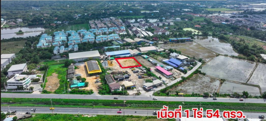 รูป ขายที่ดินทำเลทอง! พุทธมณฑลสาย 5 (บางกระทึก) ถมแล้วทั้งแปลง พร้อมพัฒนา | หน้ากว้างสะใจ 58 เมตร ที่ดินผังเมือง สีเขียวอ่อน - รูปที่ 4/6