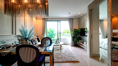 ขายคอนโด : 🛏️ 1 ห้องนอน - 🛁 1 ห้องน้ำ - 🏙️ Pool View - 🇹🇭 ชื่อไทย - 🏢 The Riviera Monaco Na-Jomtien - รหัส: RM38