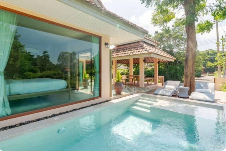 รูป 🏡 ขายด่วน! บ้านสไตล์ล้านนาร่วมสมัย วิวภูเขา-ทะเลสาบ พร้อมผู้เช่า ต.ออนใต้ สันกำแพง 📞 063-6649056 - รูปที่ 10/20
