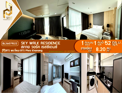 Condos for sale : DL26071522 Condo for sale, Sky Walk Residence  near BTS Phra Khanong, ready to move in, call urgently 0653619502 LineID @952jdxxk
