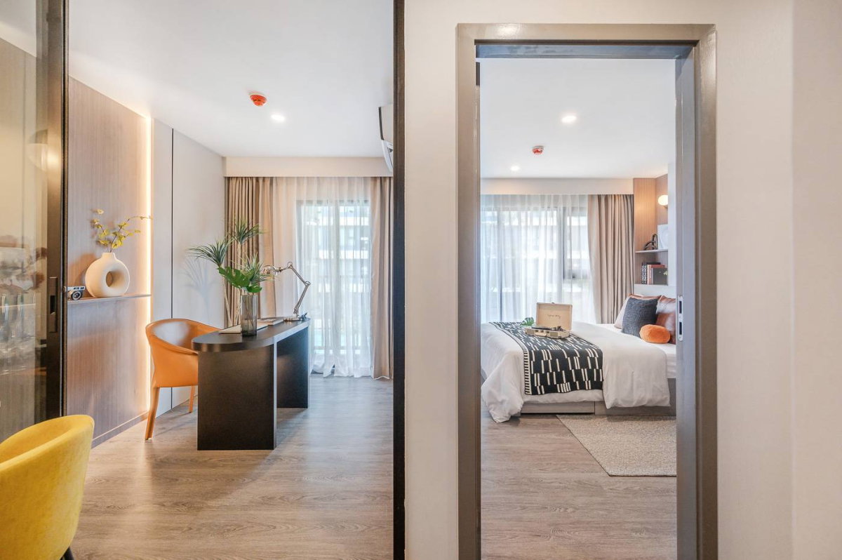 รูป ​🛋️ BRIXTON KASET SRIRACHA CAMPUS | ห้องพักดีไซน์กว้างขวาง จัดสัดส่วนลงตัว พื้นที่กว้างไม่กักขังไลฟ์สไตล์คุณ เริ่ม 1.79 ลบ.* ทัก Line: @whitesand - รูปที่ 2/12