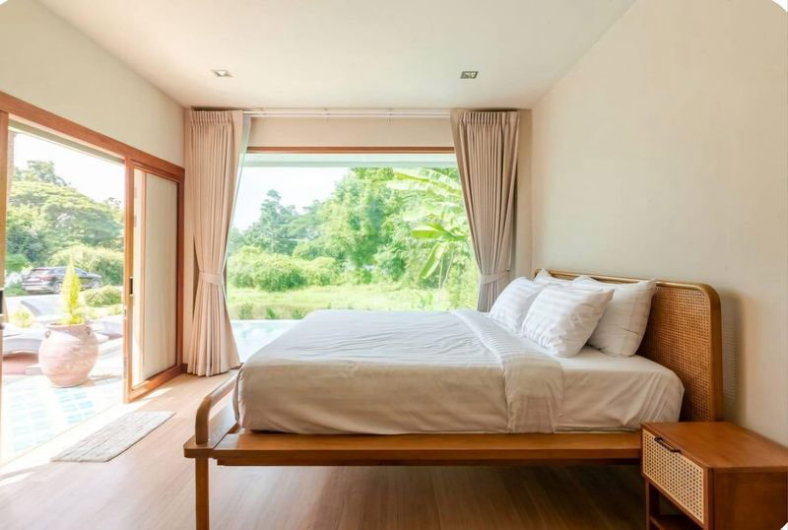 รูป 🏡 ขายด่วน! บ้านสไตล์ล้านนาร่วมสมัย วิวภูเขา-ทะเลสาบ พร้อมผู้เช่า ต.ออนใต้ สันกำแพง 📞 063-6649056 - รูปที่ 4/20