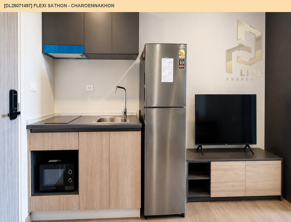 รูป DL26071497 ให้เช่าคอนโด เฟล็กซี่ สาทร - เจริญนคร (Flexi Sathon - Charoennakhon) ใกล้ BTS กรุงธนบุรี พร้อมเข้าอยู่ โทรด่วน 0614453194 LineID @952jdxxk - รูปที่ 7/7