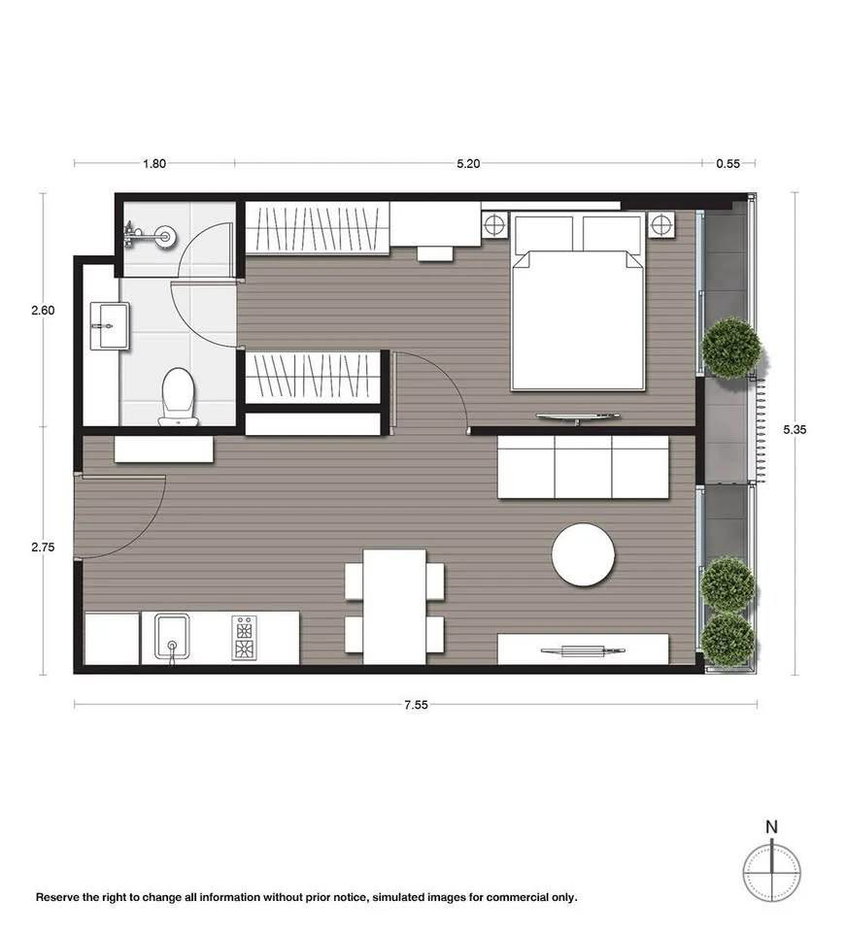 รูป คอนโด 1 ห้องนอน Noble Ambience สุขุมวิท 42 ใกล้ BTS เอกมัย 300 ม. (ID 2483203) - รูปที่ 8/10