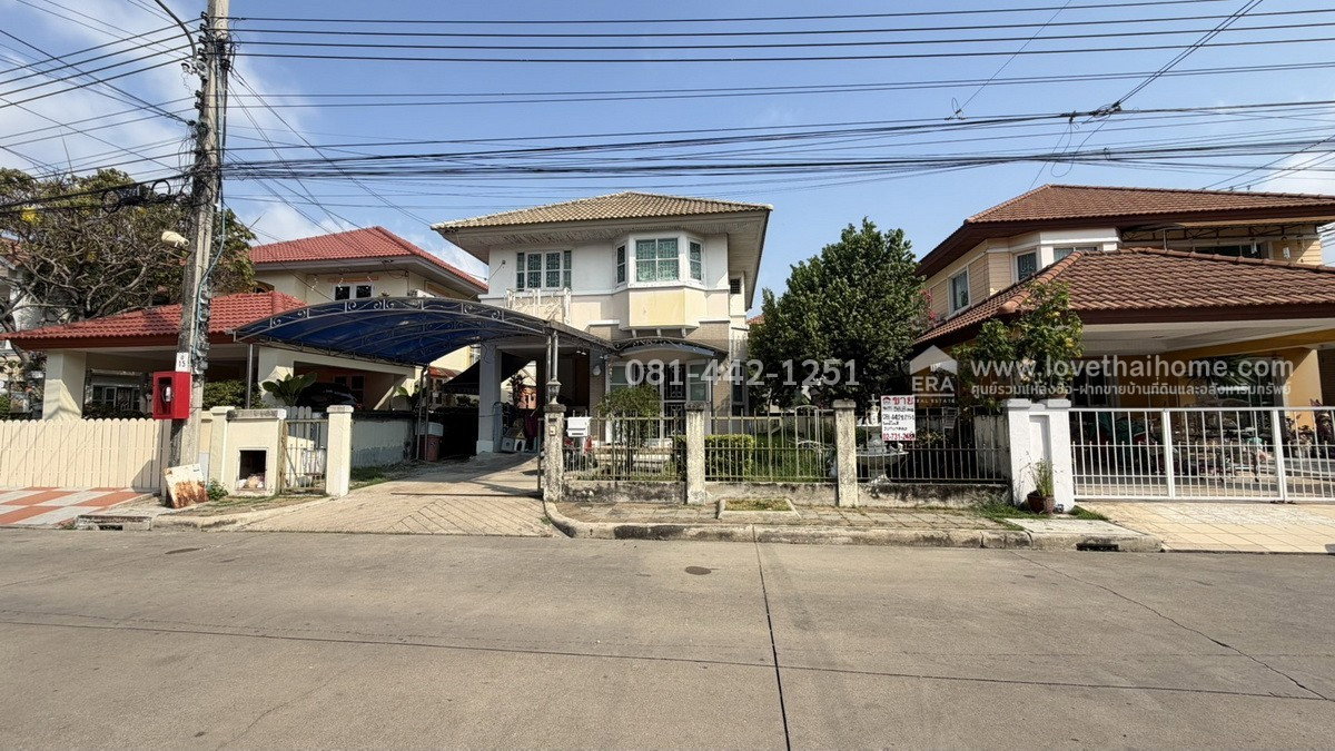 รูป ขายบ้านเดี่ยว2ชั้น ย่านถนนกาญจนาภิเษก ซอยวัดส้มเกลี้ยง หมู่บ้านชวนชื่น ปิ่นเกล้า-วงแหวน ซอยอัจฉริยะพัฒนา พื้นที่ 58.8 ตรว. ขายเพียง 3.5 ล้านเท่านั้น - รูปที่ 2/8
