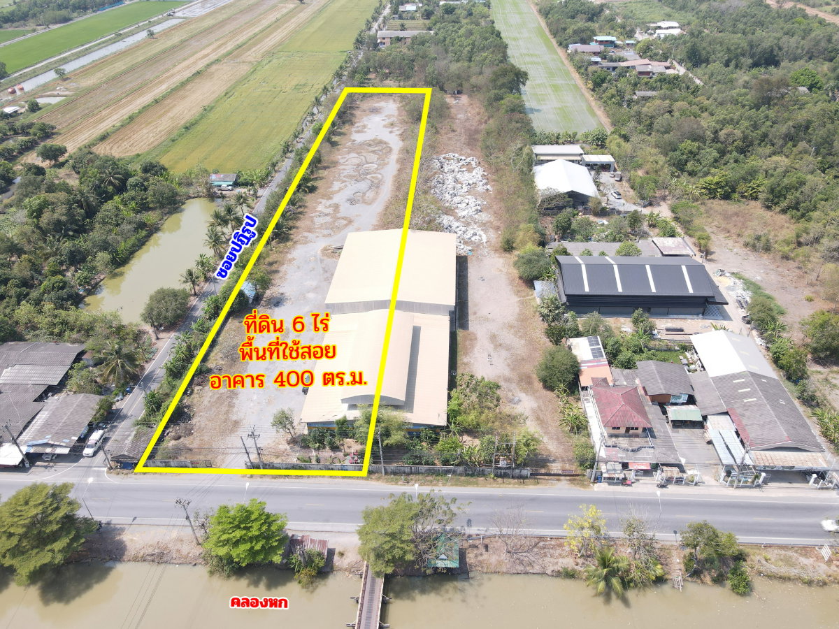 รูป ให้เช่าที่ดินพร้อมสำนักงานและอู่รถเมล์ บนที่ดิน 6 ไร่ คลองหก ปทุมธานี - รูปที่ 3/10