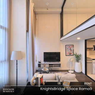 รูปภาพ Rental Condo 🌃 KnightsBridge Space Rama 9, 1BR 40 sq.m. 28K 💎 Special Price, Near MRT Phra Ram 9 
