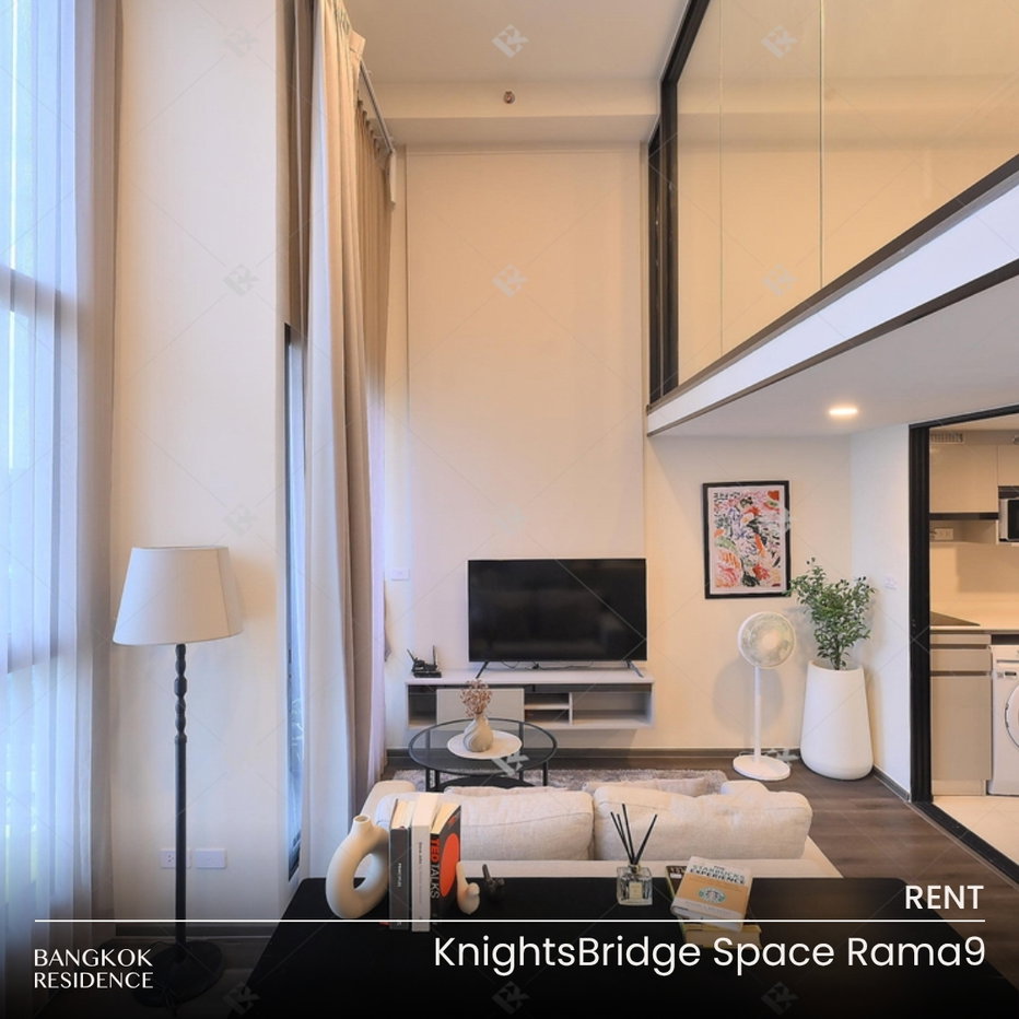 รูป เช่าคอนโด 🌃 KnightsBridge Space Rama9 1นอน 40ตร.ม. 28k 💎 ราคาพิเศษ ใกล้ MRT พระราม 9   - รูปที่ 1/12