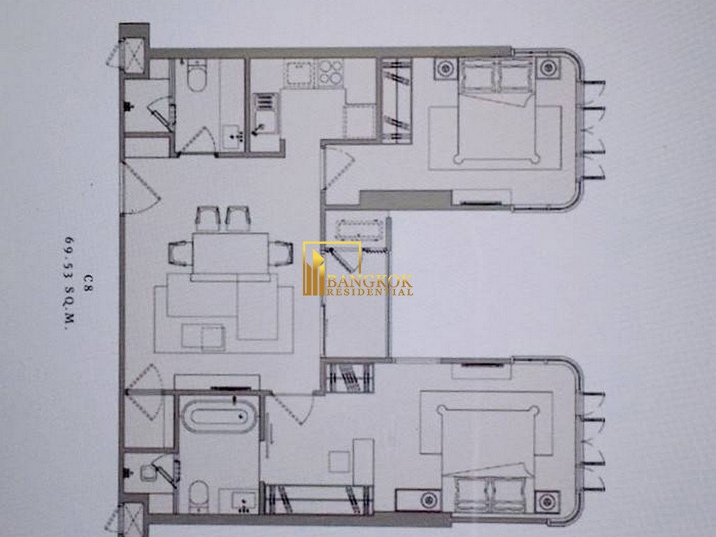 รูป The Reserve Sukhumvit 61 | Stunning 2 Bedroom Luxury Condo - BR15033CD - รูปที่ 12/24