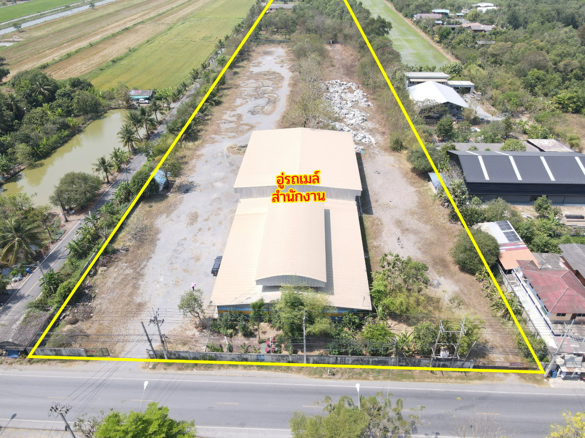 picture Land for sale with bus depot office and dormitory, spacious area, ready for use, Khlong Hok, Pathum Thani. - 5/12