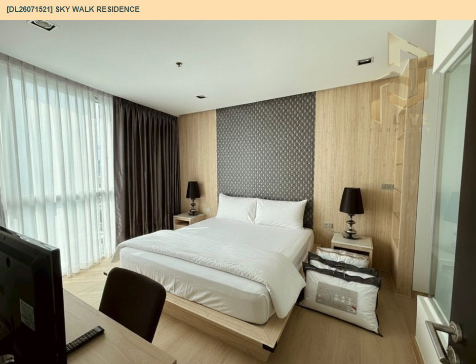 รูป DL26071521 ให้เช่าคอนโด สกาย วอร์ค เรสซิเดนซ์ (Sky Walk Residence ) ใกล้ BTS พระโขนง พร้อมเข้าอยู่ โทรด่วน 0638692663 LineID @952jdxxk - รูปที่ 3/7