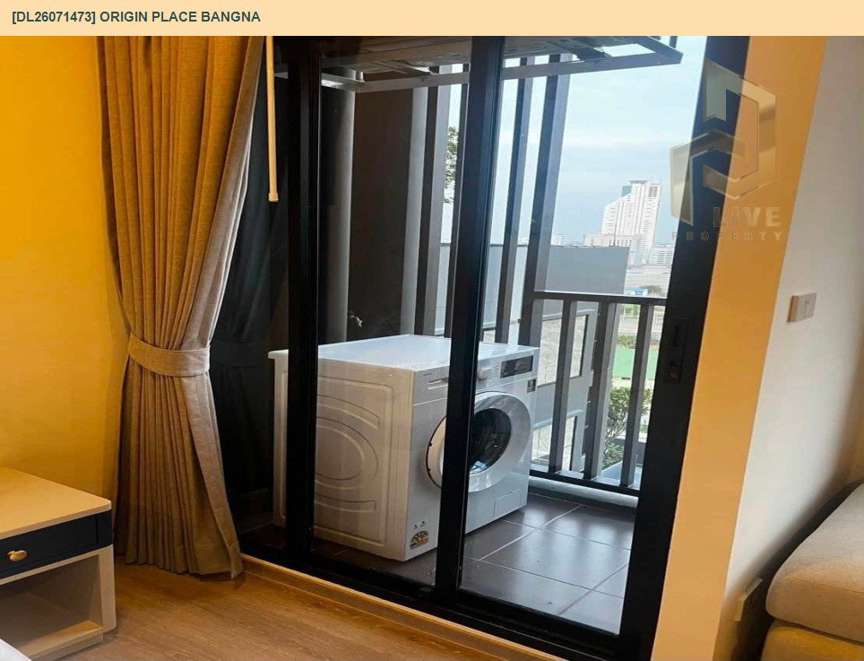 รูป DL26071473 ให้เช่าคอนโด ออริจิ้น เพลส บางนา (Origin place bangna) ใกล้ - พร้อมเข้าอยู่ โทรด่วน 0614453194 LineID @952jdxxk - รูปที่ 9/9
